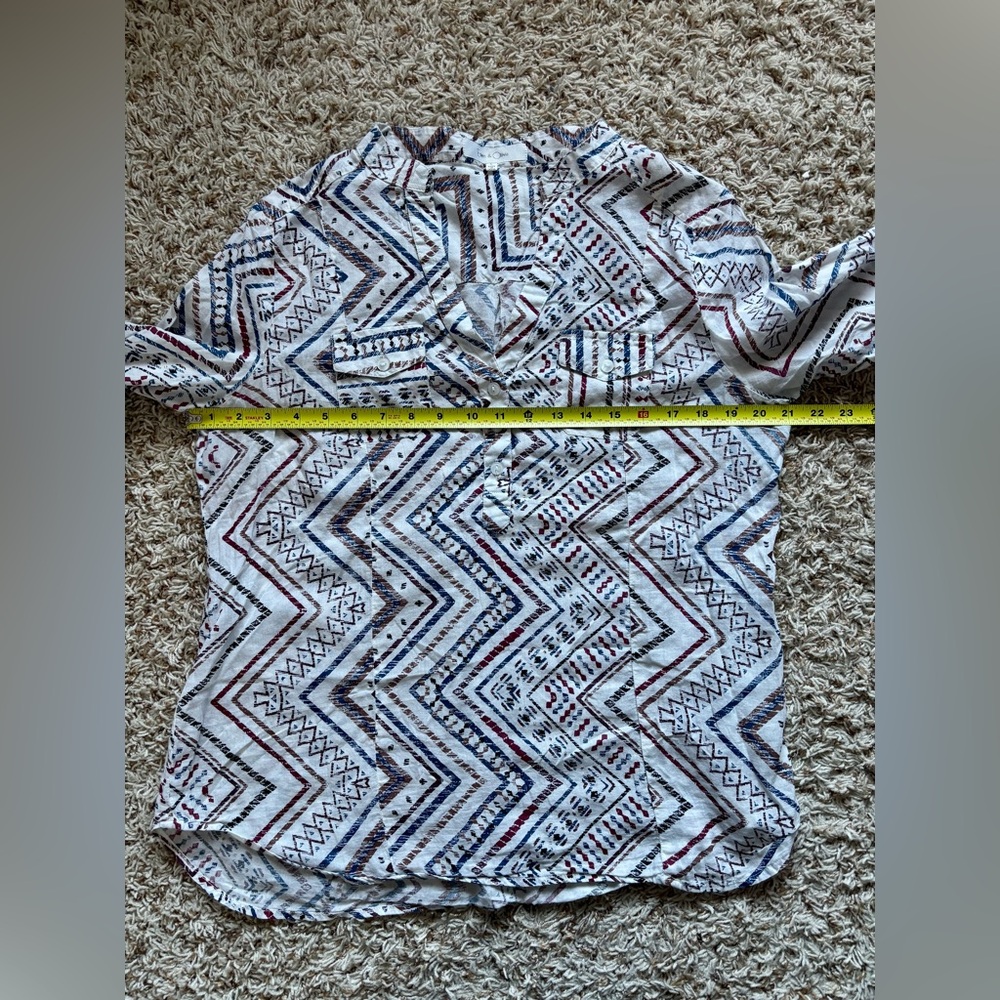 Eden & Olivia Multicolor Geometric Blouse - Picture 4 of 7